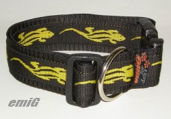 NE Hunde Halsband lagarto yellow 4cm