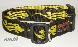 NE Hunde Halsband lagarto yellow