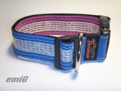 Unikat Hundehalsband windsurf violett/blau2
