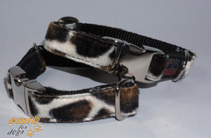 SALE Halsband 2cm giraffe ALU