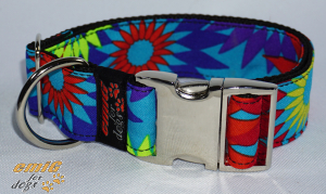 LE Hunde Halsband Summer blue