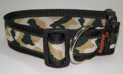 NE Hunde Halsband Camouflage green 4cm