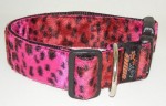 Fellhalsband freaky leo pink