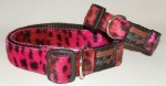 Fellhalsband freaky leo pink