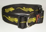 NE Hunde Halsband lagarto yellow 4cm