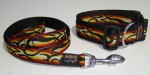 NE Hunde Halsband FIRE 4cm