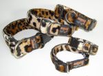 Fellhalsband leopard brown