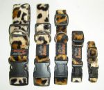 Fellhalsband leopard brown