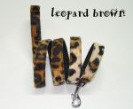 Fellhalsband leopard brown