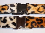 Fellhalsband leopard brown