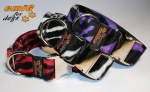 Fellhalsband zebra purple