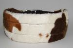 Fellhalsband deluxe cow brown