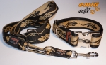 NE Hunde Halsband Lizard black 4cm